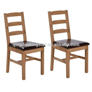 modern wooden low back dining chair