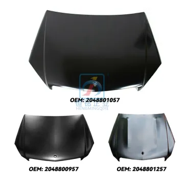 Aluminum Hood Part for Mercedes-Benz C Class W204 C63 (2008) - OEM 2048800157 2048801257 2048800957