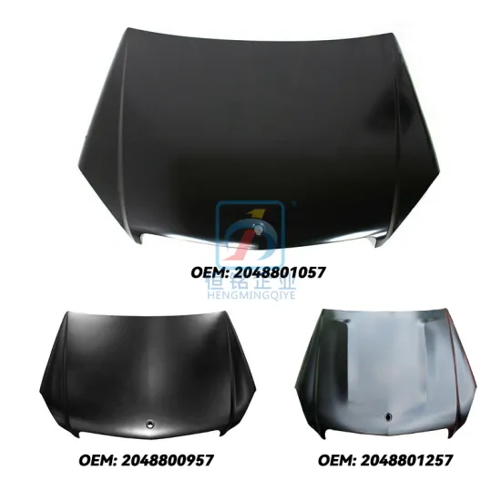 Aluminum Hood Part for Mercedes-Benz C Class W204 C63 (2008) - OEM 2048800157 2048801257 2048800957