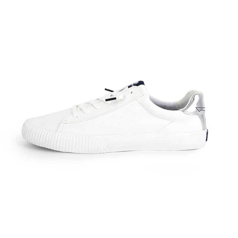 White canvas casual shoes, athleisure