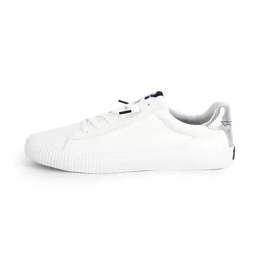 White canvas casual shoes, athleisure