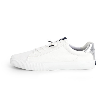 White canvas casual shoes, athleisure