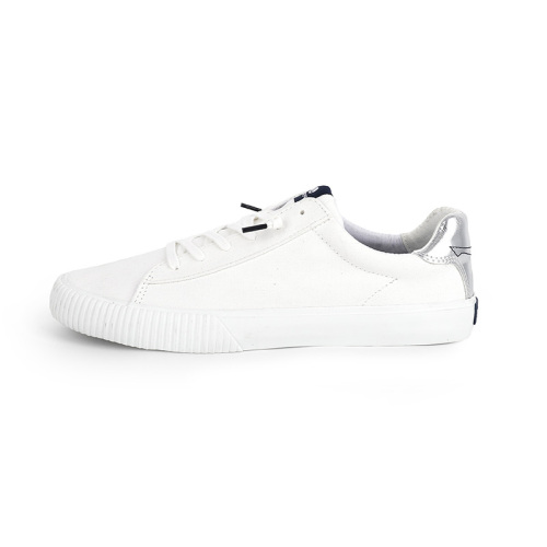 White canvas casual shoes, athleisure