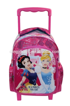 Manufacturers Hot Sale Princes Kids Trolley Backpack Bag
