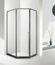 Aluminum Framed Sliding Glass Shower Enclosure