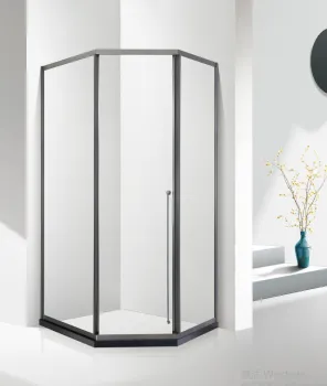 Aluminum Framed Sliding Glass Shower Enclosure