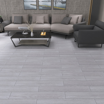 Light Grey Wood Grain Porcelain Tile with Diamond Glaze
