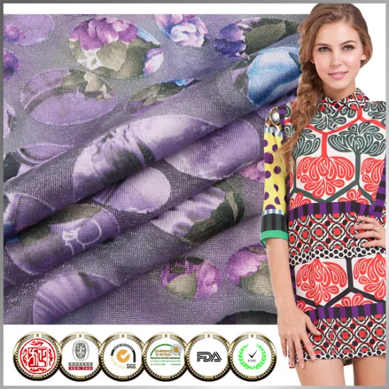 Best seller SGS Certified Digital printing Fancy knit fabric
