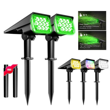 Super Bright Solar Spotlight: Factory Adjustable Light with Temperature-Sensitive Solar Garden Light, Outdoor IP65