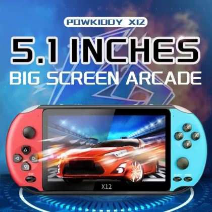 New 5.1inch Portable Handheld Game Console: 2000+ Free Games, 8GB MP3 Player, X12 Edition - PSP Inspired