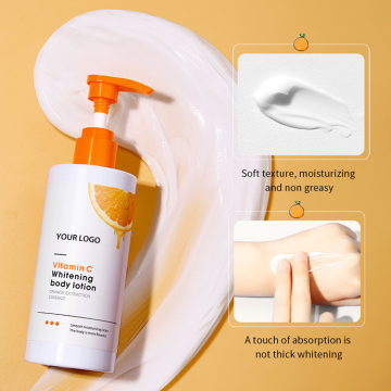 Korean Private Label OEM Cosmetics: Vitamin C Orange Peeling Lotion for Dark Knuckles Lightening and Skin Whitening