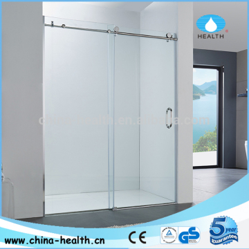 Frameless glass shower door