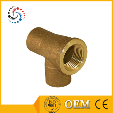 Brass die casting copper pipe fitting, OEM design copper casting