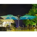 Outdoor double headed solarRoman umbrella