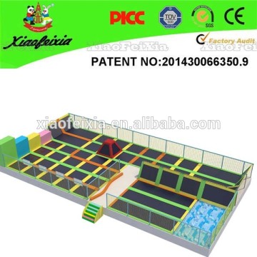 large trampoline park with foam pit,sports trampoline park