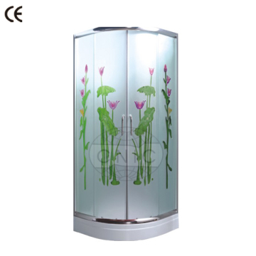 Sliding door color glass shower bathroom