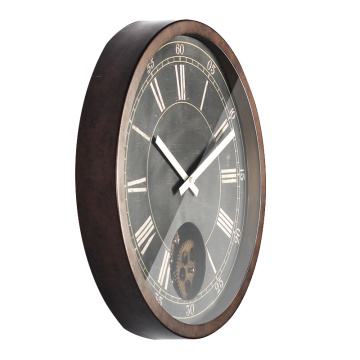 16 pouces horloge murale de style antique chiffres romains