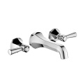 Double lever basin mixer for concealed installation classical