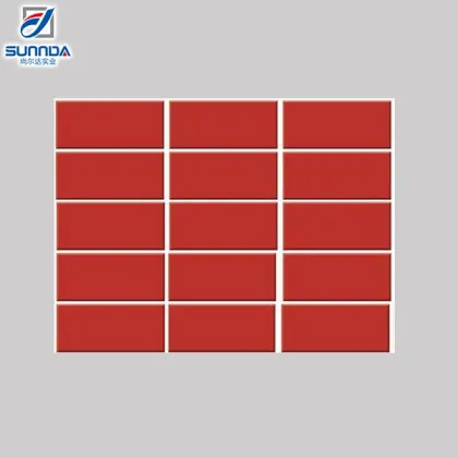 75x150mm unique color apple green ceramic wall subway tiles made in China