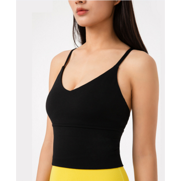 Mouwloze crop camisole tanktops