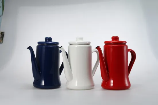 Factory Wholesale High Quality European Style Multi Color Enamel Coffee Kettle