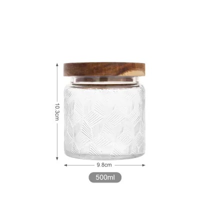 500ml 700ml 900ml Kitchen Food Storage Glass Container