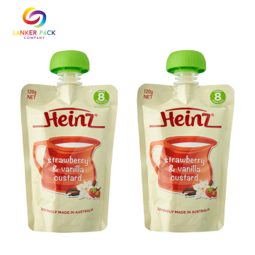 Laminated Plastic Aliuminum Stand Up Bag With Nozzle