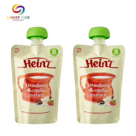 Laminated Plastic Aliuminum Stand Up Bag With Nozzle