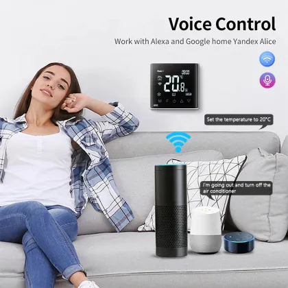 Tuya WiFi Water Floor Heating Thermostat - Smart Zigbee Touch Screen Thermostat