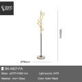 SK-4927 Weißer Marmor-Basis Opalglas Schwarz Gold Stehlampe
