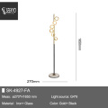 SK-4927 Base de mármore branco Opal Glass Black Gold Floor Lâmpada