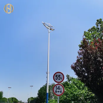 20-45 Meters Steel Light Pole For Stadium Lighting