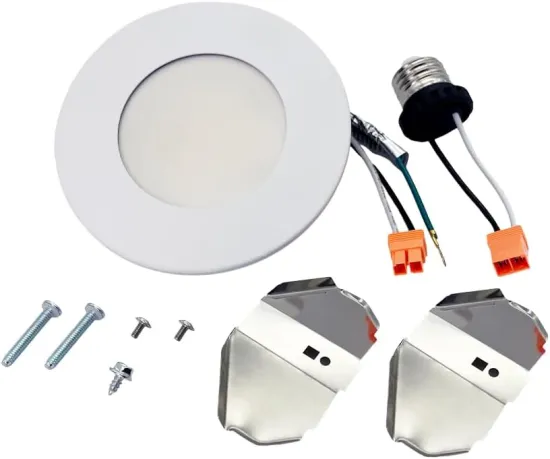 Built-in Driver Multi Slim LED Downlight 5CCT 4in 9W 750LM Round Panel LED Pot Light