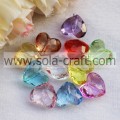 12 * 17 * 19MM couleurs transparentes Zhejiang coeur perles en gros