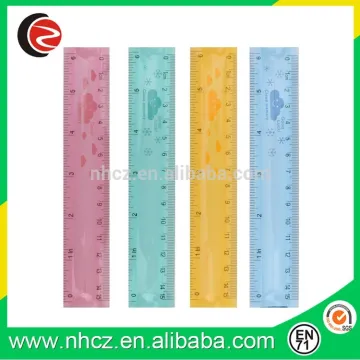 Multi-colored and cartoon plastics rulers