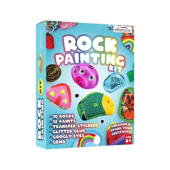Rock Painting Kids' DIY Drawing Toy Set: Creative Art Activity Kit for Children
