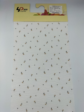 Salt Shrinking 100% Cotton Colour-woven Crepe Fabric