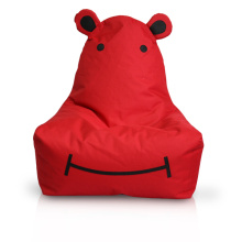 600D red Hippo bean bag for children