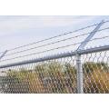 Construction temporary chain link fence