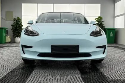 Super matte glacier blue car vinyl