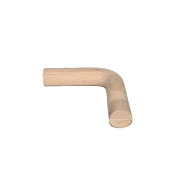 Bahagian tangga tangga merah oak dengan fillet tersuai