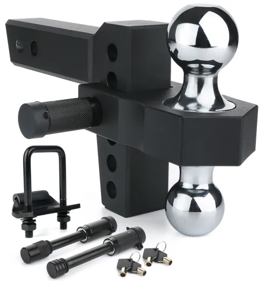 New Arrival Stuff Adjustable Trailer Hitch Fit 2" Receiver For Heavy Rruck,SUV,RV,Van.Heavy duty 12,500 LBS GTW Drop Rise Hitch