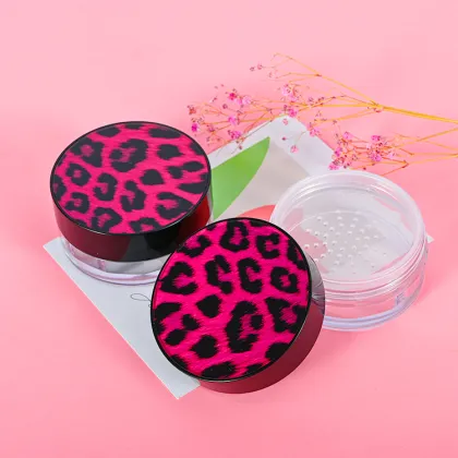 Empty Loose Powder Jar Plastic Loose Powder Container