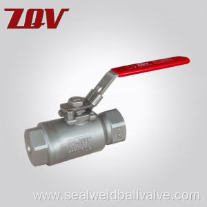 2PC Threaded Seal welded Ball Valve 6000PSI