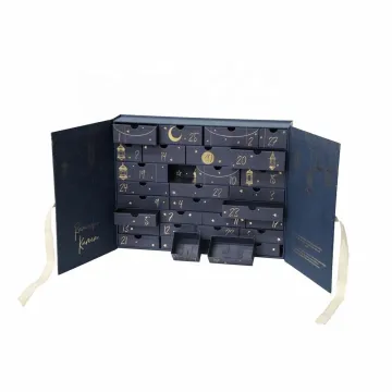 Custom size printed advent calendar box packaging