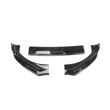 3 PCs Lip de pára-choques pretos brilhantes para 2021-2023 Ford Mustang Mach-e