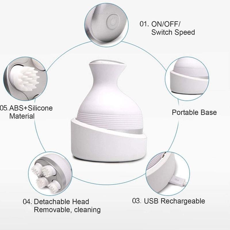 3D Electric Wireless Scalp Massager Cat Claw Hand USB Spa Anti-cellulite Relieve Massager Device Stress Charging Machine I2W4