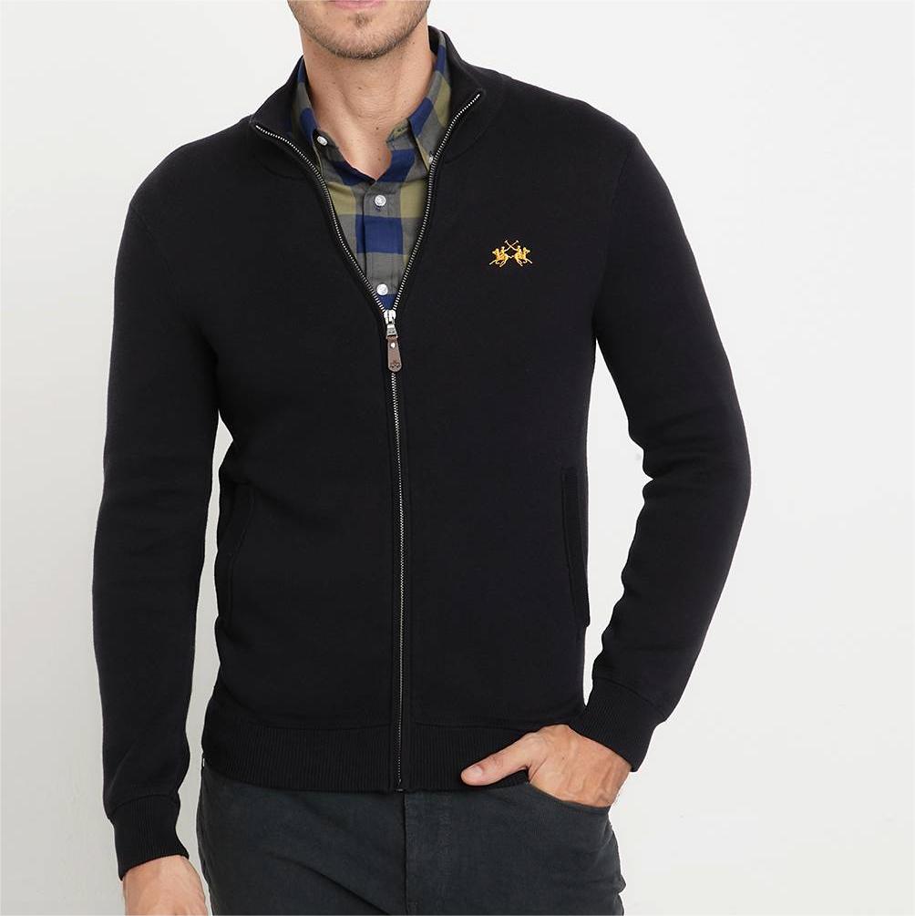 Classic Casual Embroidery Zipper Sweatshirt