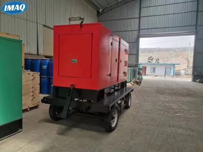 Yuchai 50kW mobile trailer silent diesel generator set