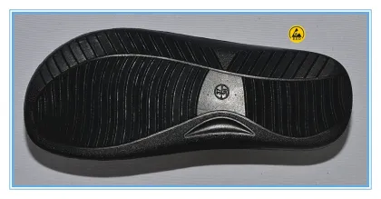 good quality black color spu(pvc foamed) cleanroom ESD SPU slippers